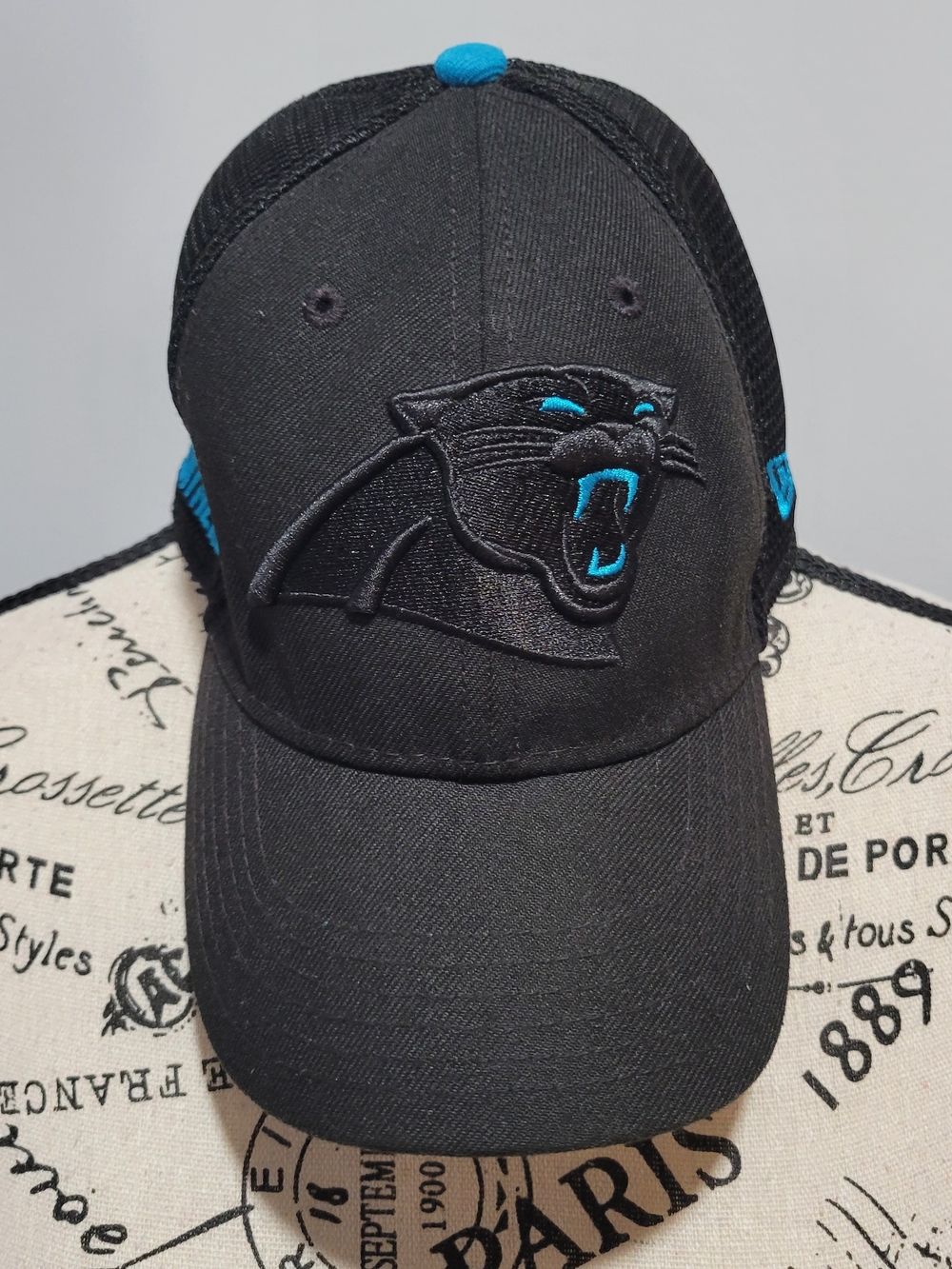 Carolina Panther Youth New Era 39THIRTY Stretch Fit Cap